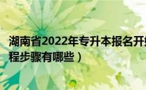 湖南省2022年专升本报名开始了吗（湖南普通专升本报的流程步骤有哪些）