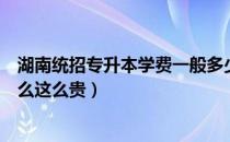 湖南统招专升本学费一般多少钱（湖南统招专升本培训为什么这么贵）