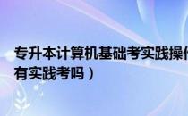 专升本计算机基础考实践操作吗（请问大家专升本专业考试有实践考吗）