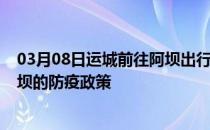 03月08日运城前往阿坝出行防疫政策查询-从运城出发到阿坝的防疫政策