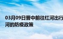 03月09日晋中前往红河出行防疫政策查询-从晋中出发到红河的防疫政策