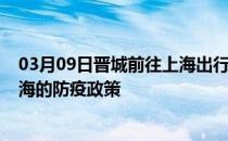 03月09日晋城前往上海出行防疫政策查询-从晋城出发到上海的防疫政策