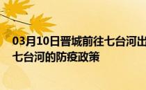 03月10日晋城前往七台河出行防疫政策查询-从晋城出发到七台河的防疫政策