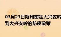 03月23日朔州前往大兴安岭出行防疫政策查询-从朔州出发到大兴安岭的防疫政策