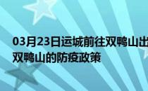 03月23日运城前往双鸭山出行防疫政策查询-从运城出发到双鸭山的防疫政策