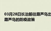 03月28日长治前往葫芦岛出行防疫政策查询-从长治出发到葫芦岛的防疫政策