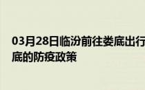 03月28日临汾前往娄底出行防疫政策查询-从临汾出发到娄底的防疫政策