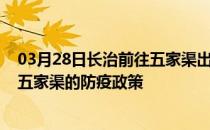 03月28日长治前往五家渠出行防疫政策查询-从长治出发到五家渠的防疫政策