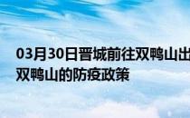 03月30日晋城前往双鸭山出行防疫政策查询-从晋城出发到双鸭山的防疫政策