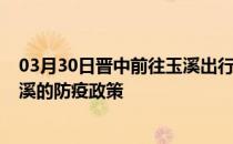 03月30日晋中前往玉溪出行防疫政策查询-从晋中出发到玉溪的防疫政策