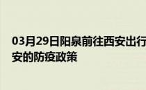 03月29日阳泉前往西安出行防疫政策查询-从阳泉出发到西安的防疫政策