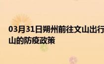 03月31日朔州前往文山出行防疫政策查询-从朔州出发到文山的防疫政策