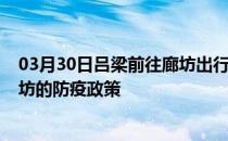 03月30日吕梁前往廊坊出行防疫政策查询-从吕梁出发到廊坊的防疫政策