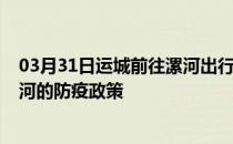 03月31日运城前往漯河出行防疫政策查询-从运城出发到漯河的防疫政策