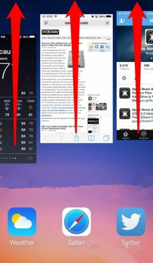 iPhone如何快速关闭后台程序？