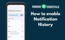 如何在Android12中启用通知历史记录