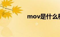 mov是什么格式（mov）