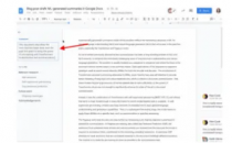 谷歌Docs为您的文档显示自动摘要