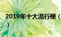 2019年十大流行梗（2019年十大流行语出炉）