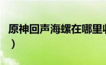 原神回声海螺在哪里收集（原神回声海螺位置）