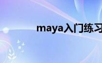 maya入门练习（maya入门）