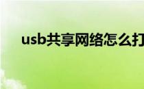 usb共享网络怎么打开（usb共享网络）