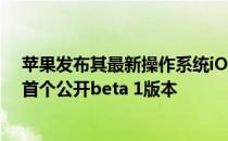 苹果发布其最新操作系统iOS 11的开发者版本后 发布了其首个公开beta 1版本