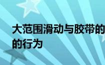 大范围滑动与胶带的弹性有关 以模拟微滑动的行为