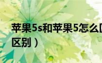 苹果5s和苹果5怎么区分（苹果5s和苹果5的区别）