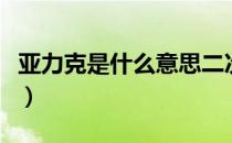 亚力克是什么意思二次元（亚力克是什么意思）