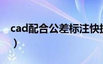 cad配合公差标注快捷（cad公差标注快捷键）