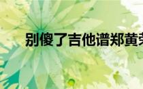 别傻了吉他谱郑黄荣（别傻了吉他谱）