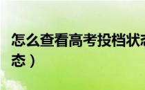 怎么查看高考投档状态（如何查询高考投档状态）