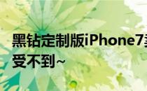 黑钻定制版iPhone7卖你300多万不要太贵享受不到~