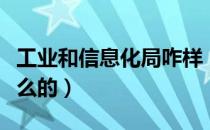 工业和信息化局咋样（工业和信息化局是干什么的）