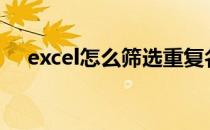 excel怎么筛选重复名字后怎么汇总数据