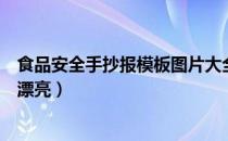 食品安全手抄报模板图片大全（食品安全手抄报模板简单又漂亮）