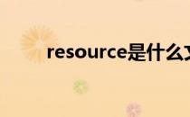 resource是什么文件（resource）