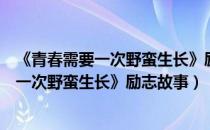 《青春需要一次野蛮生长》励志故事在线阅读（《青春需要一次野蛮生长》励志故事）