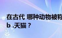 在古代 哪种动物被称为食铁动物？a .大熊猫b .天猫？