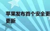 苹果发布首个安全更新和OSXLion首个重大更新