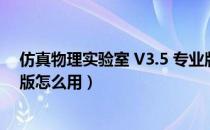 仿真物理实验室 V3.5 专业版（仿真物理实验室 V3.5 专业版怎么用）