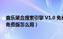 音乐聚合搜索引擎 V1.0 免费版（音乐聚合搜索引擎 V1.0 免费版怎么用）