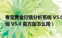 粤宝黄金行情分析系统 V5.0 官方版（粤宝黄金行情分析系统 V5.0 官方版怎么用）