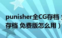 punisher全CG存档 免费版（punisher全CG存档 免费版怎么用）