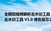 全网短视频解析去水印工具 V1.0 绿色版（全网短视频解析去水印工具 V1.0 绿色版怎么用）