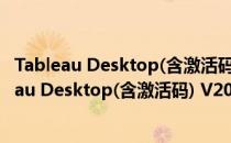 Tableau Desktop(含激活码) V2020.4 中文破解版（Tableau Desktop(含激活码) V2020.4 中文破解版怎么用）