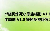 cf晓柯炸死小学生辅助 V1.0 绿色免费版（cf晓柯炸死小学生辅助 V1.0 绿色免费版怎么用）