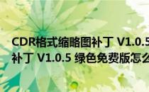 CDR格式缩略图补丁 V1.0.5 绿色免费版（CDR格式缩略图补丁 V1.0.5 绿色免费版怎么用）