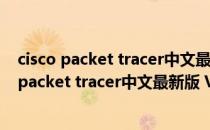 cisco packet tracer中文最新版 V8.0 汉化破解版（cisco packet tracer中文最新版 V8.0 汉化破解版怎么用）